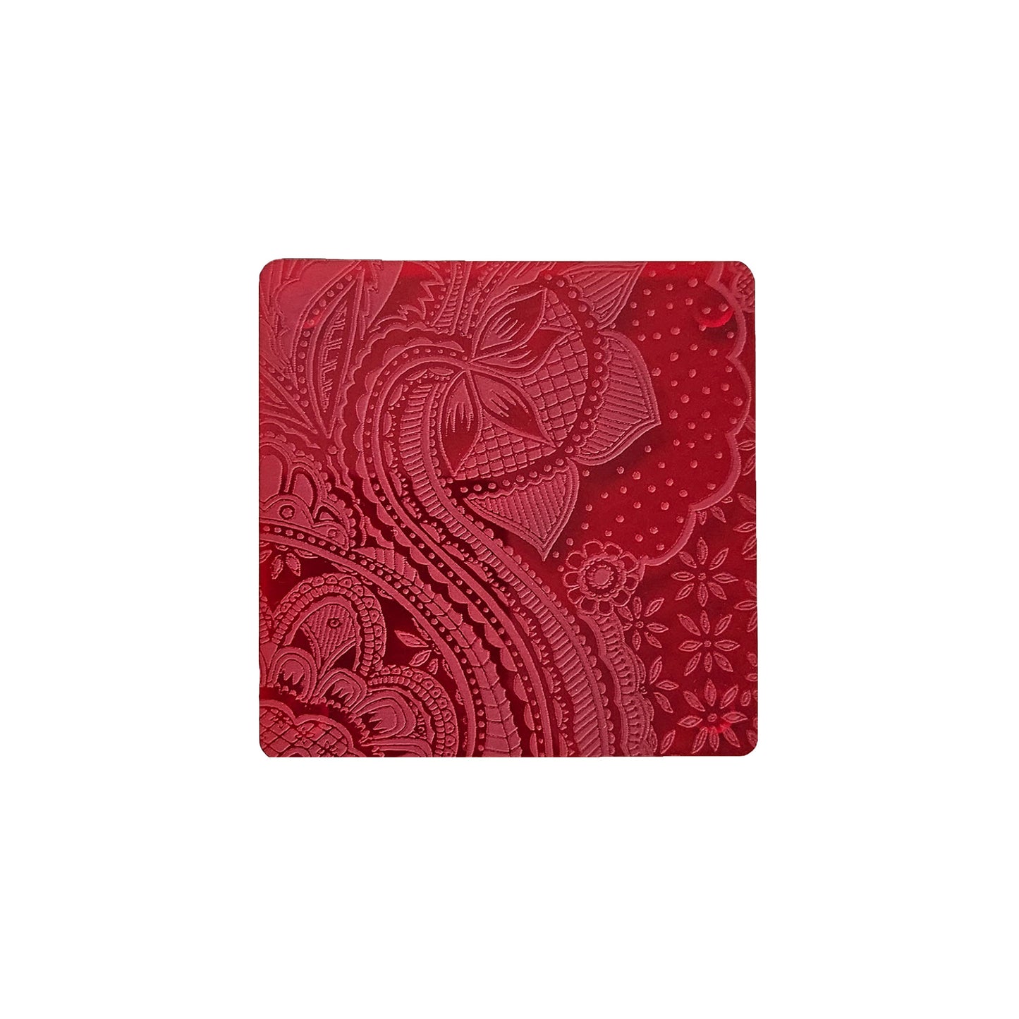 Red Floral Coasters