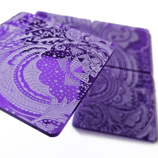 Purple Floral Coasters