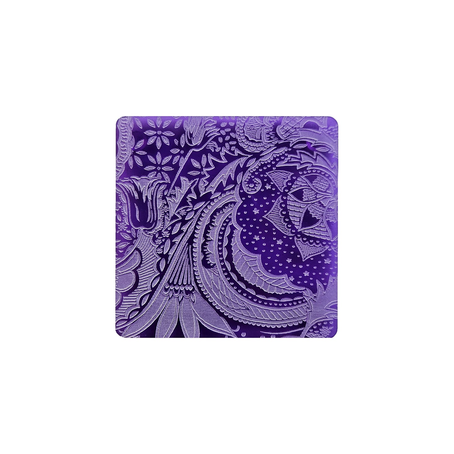 Purple Floral Coasters