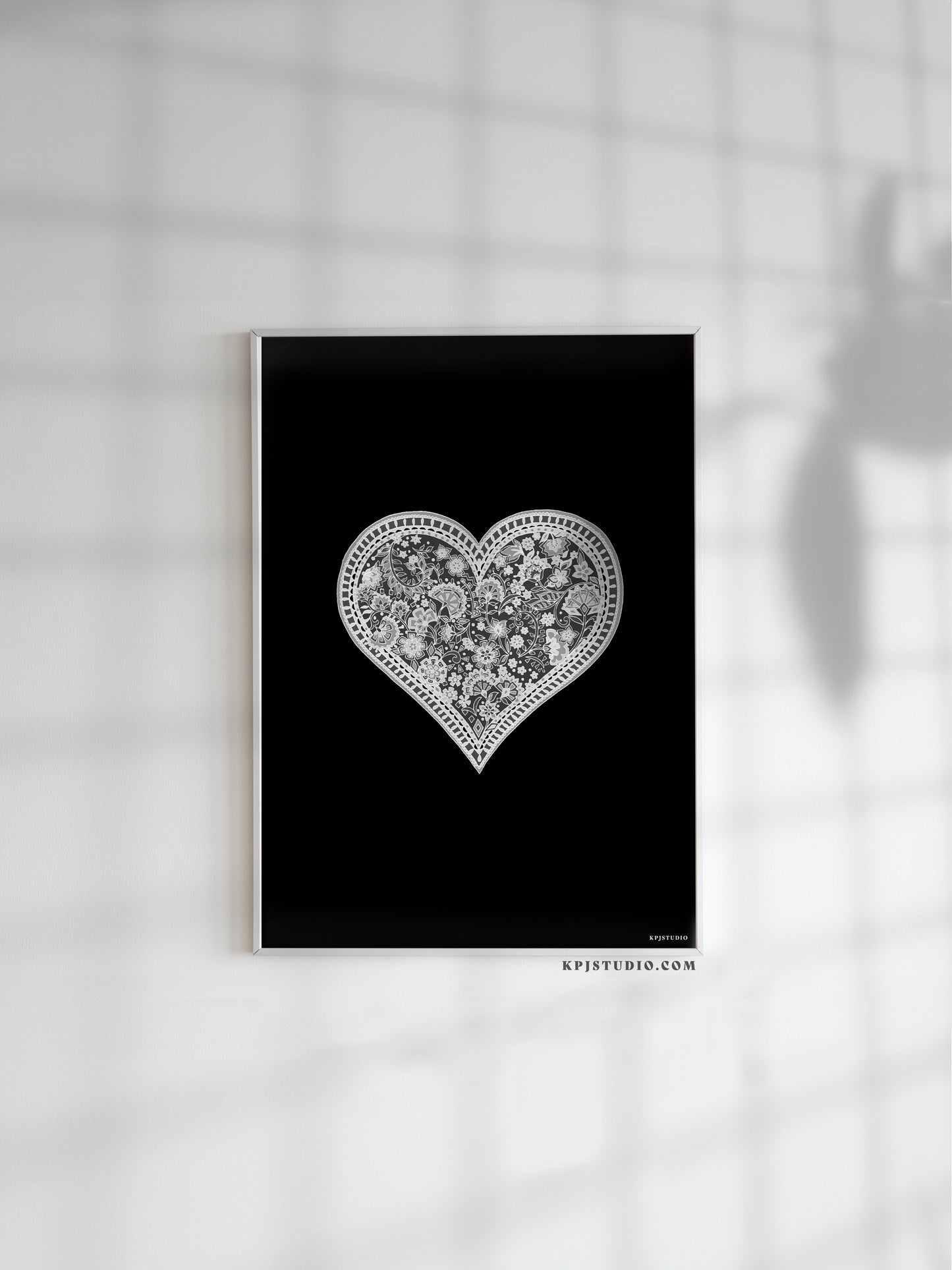 Custom Colour Heart Print