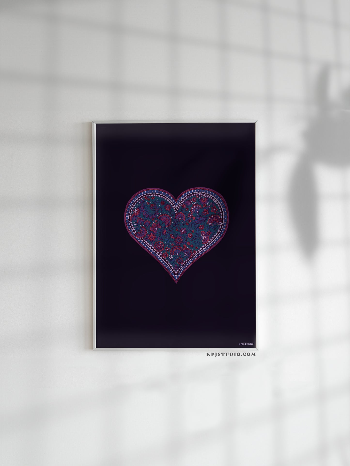 Custom Colour Heart Print