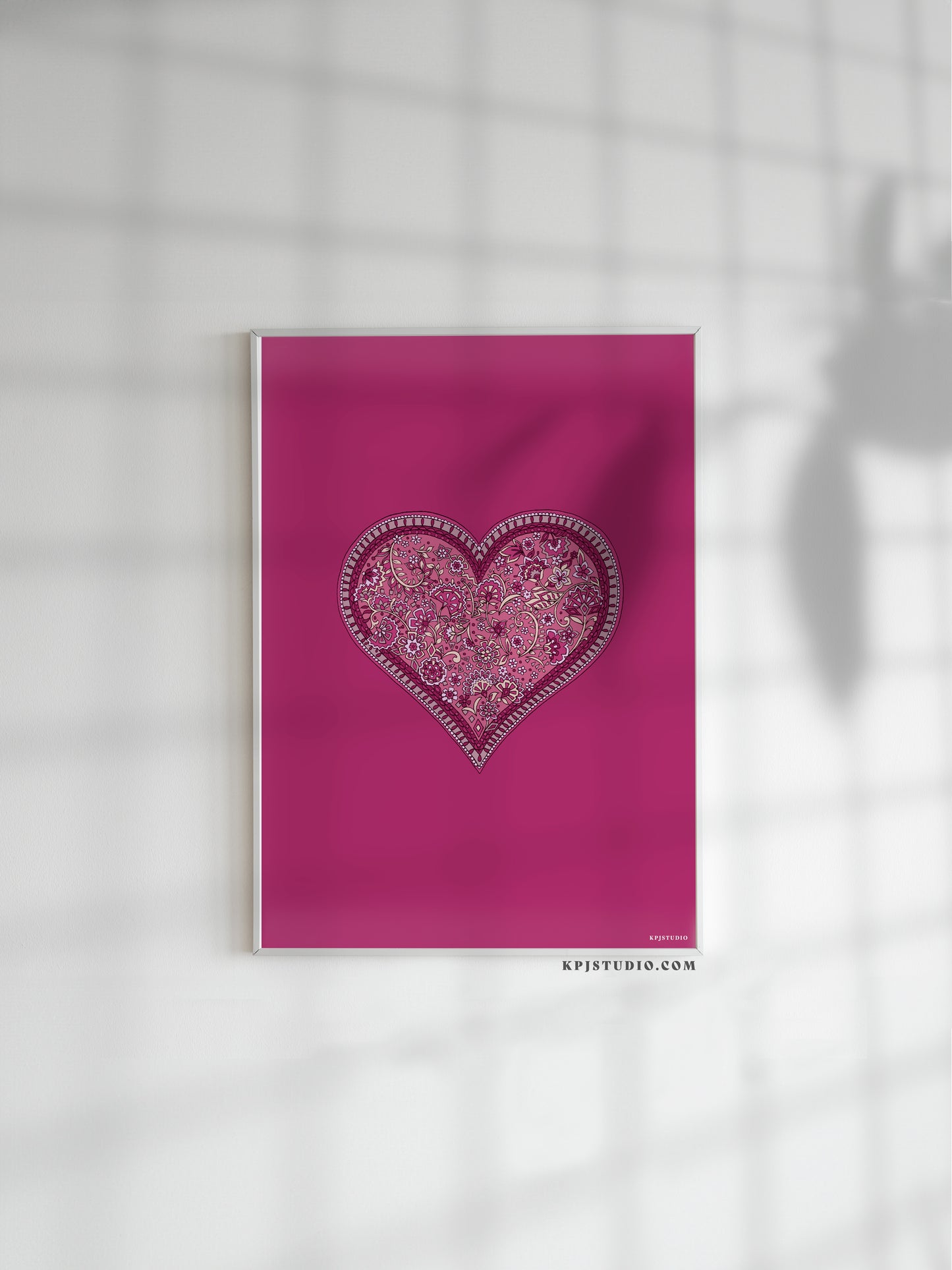 Custom Colour Heart Print